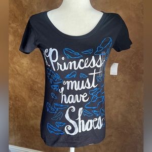 Disney Vintage black short sleeve Princess T-shirt size XS